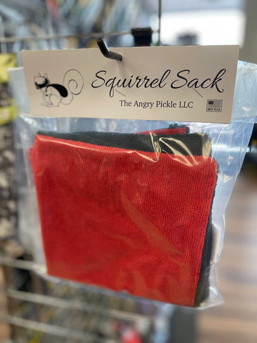 Squirrel Sack Microfiber Bag - Black/Red