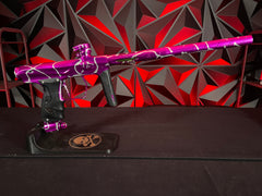 Used Shocker Amp Paintball Gun - LE Polished Purple/Silver Splash