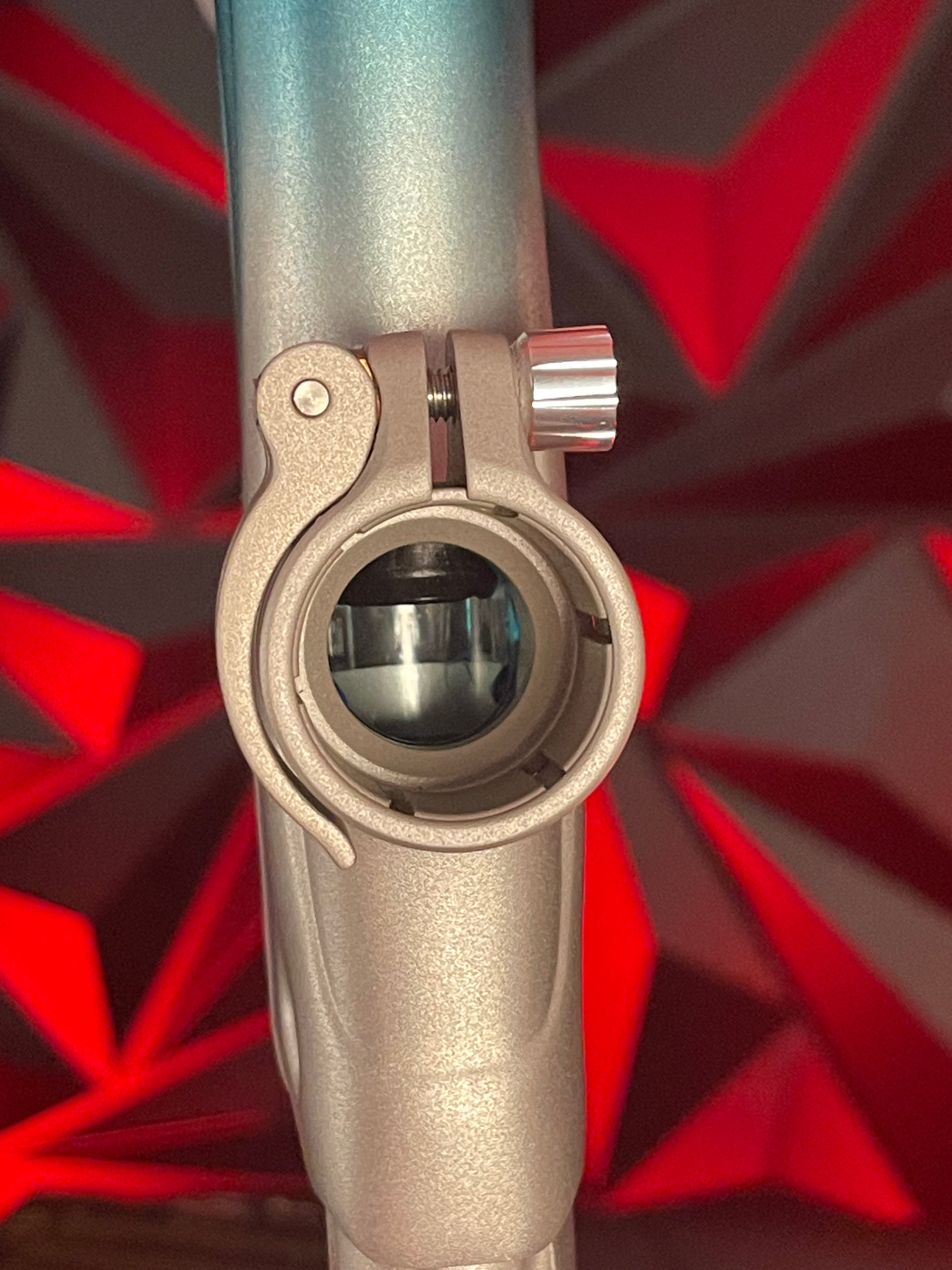 Used Dye M3+ Paintball Gun - Custom Blue to Silver Fade w/ Wireless Charging Pad