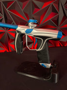 Used Empire SYX Paintball Marker - Silver/Blue w/Full Barrel Kit