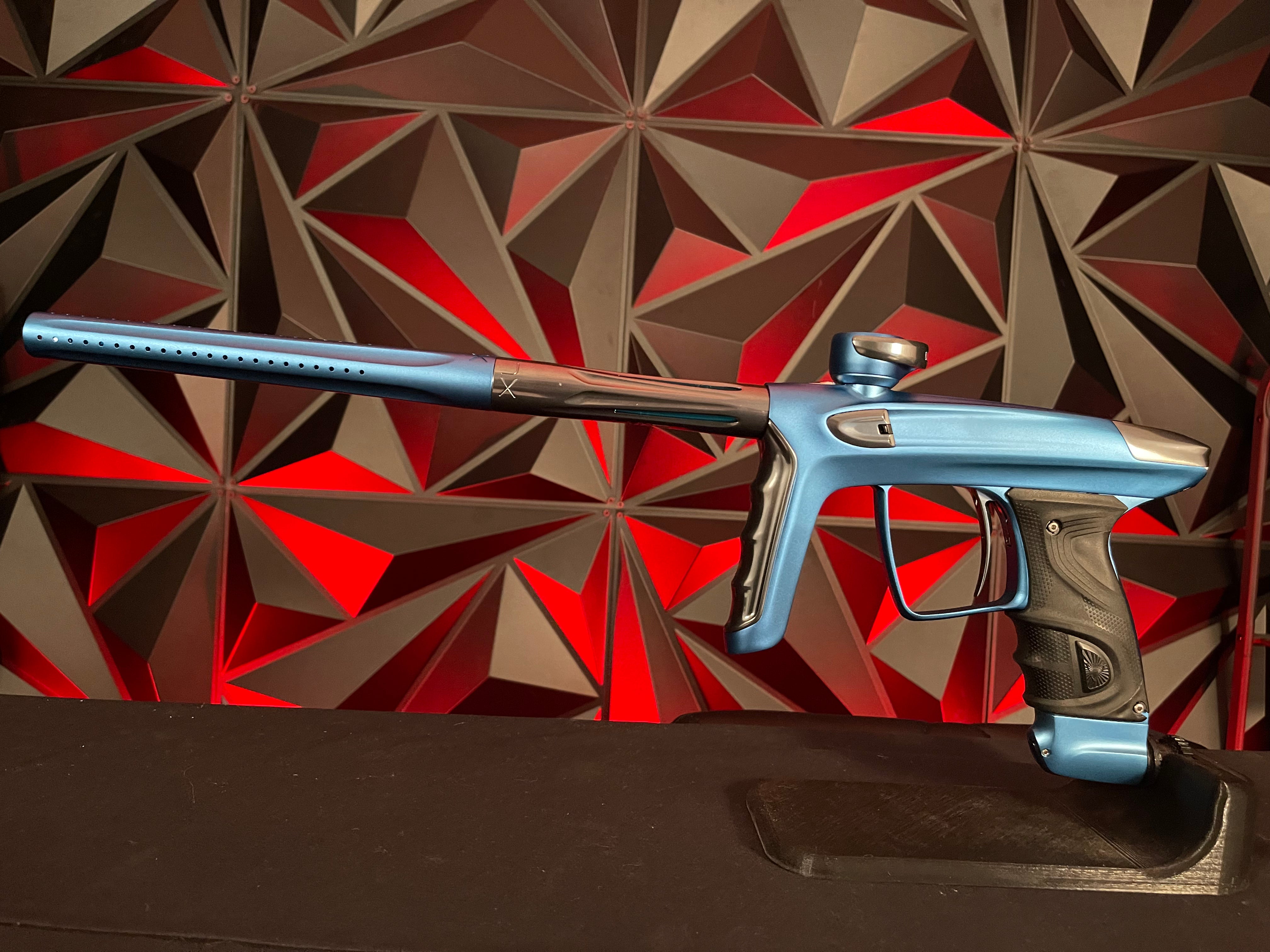 Used DLX Luxe TM40 Paintball Gun - Blue / Pewter