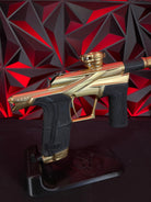 Used Planet Eclipse LV2 Paintball Gun - Gold/Gold w/Infamous Deuce Trigger, Bluetooth Module, Extra Bolt