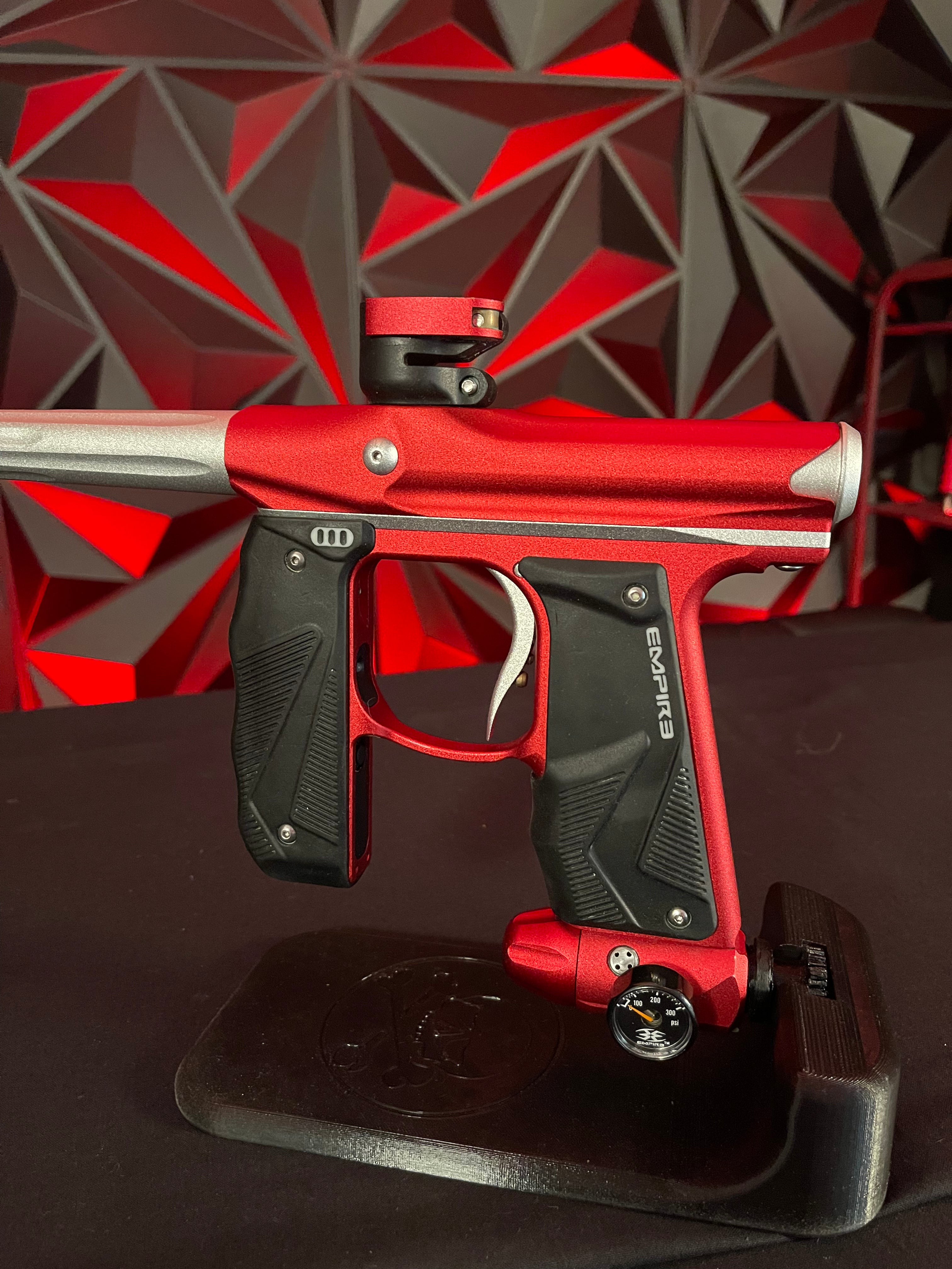 Used Empire Mini GS Paintball Gun Dust Red/Silver