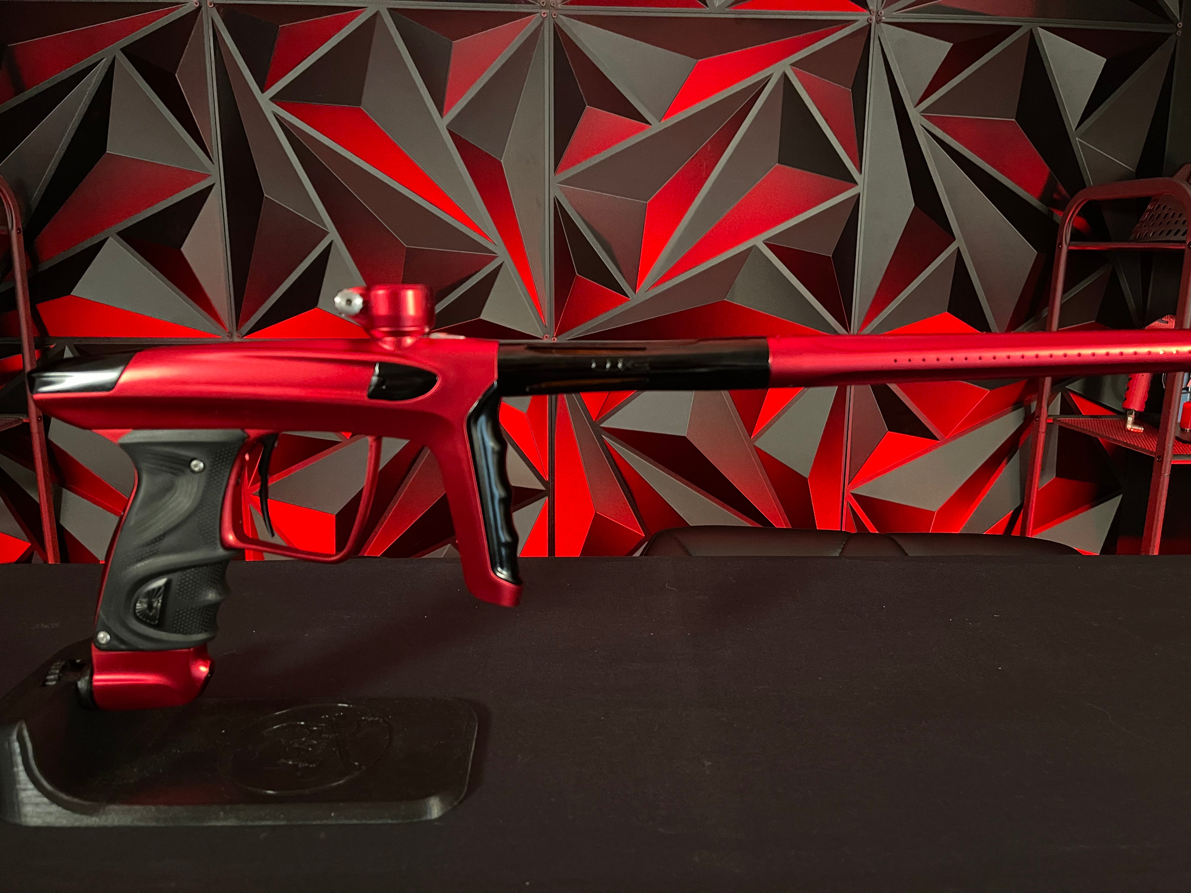 Used DLX Luxe TM40 Paintball Gun- Dust Red/Polished Black