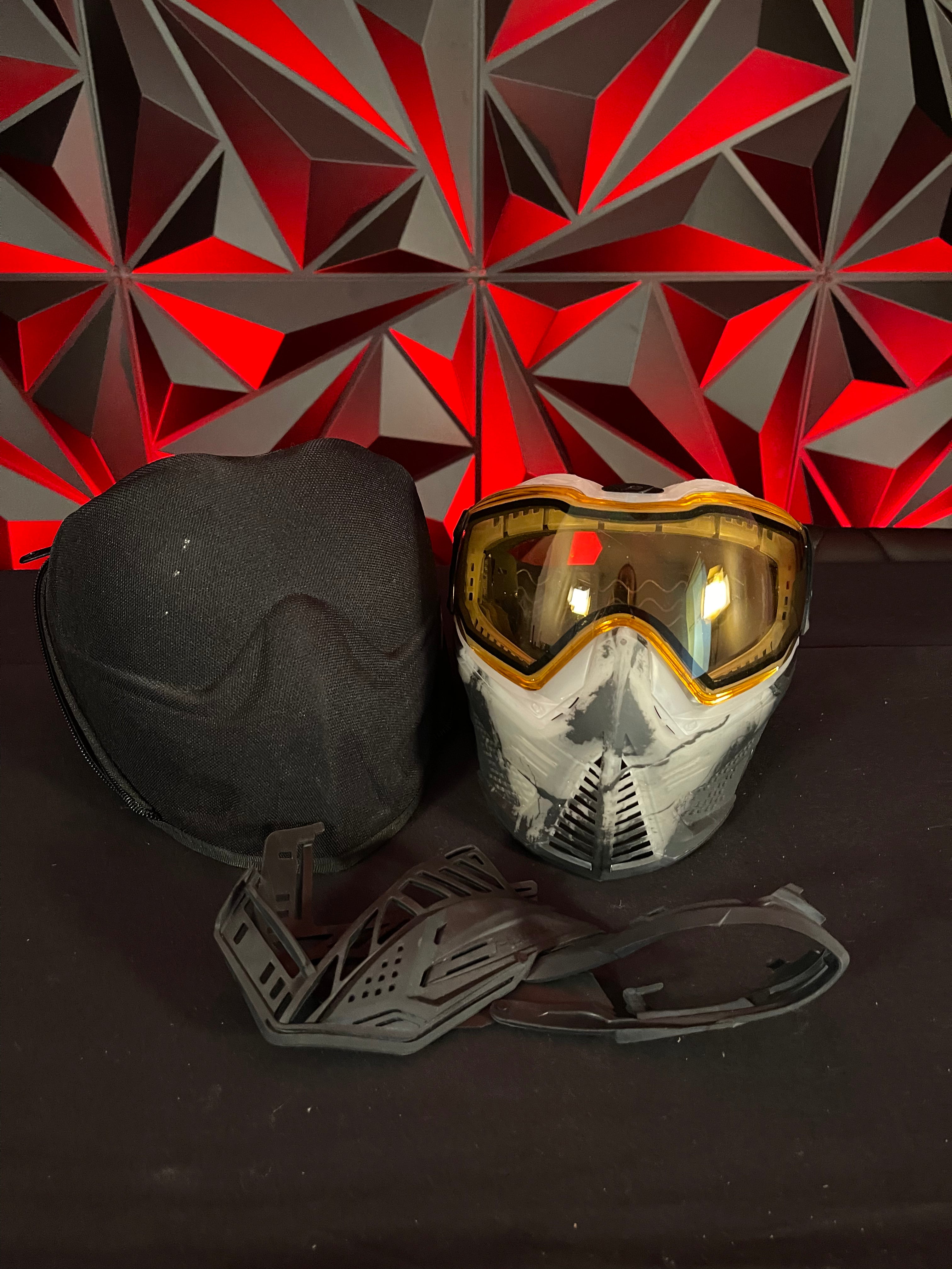 Used Push Unite Paintball Mask LE Infamous Ghost Skull Punishers