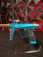 Used DLX Luxe X Paintball Gun - Dust Teal / Polished Gold