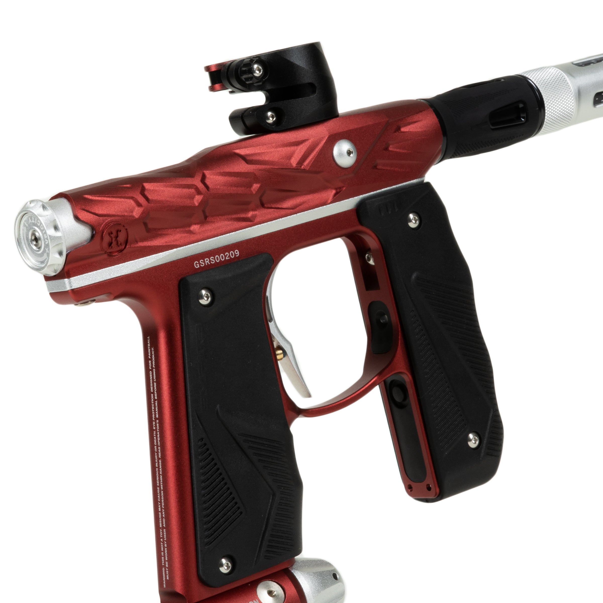 HK Army Hive Mini GS Paintball Gun w/ LAZR Barrel - Red/Silver