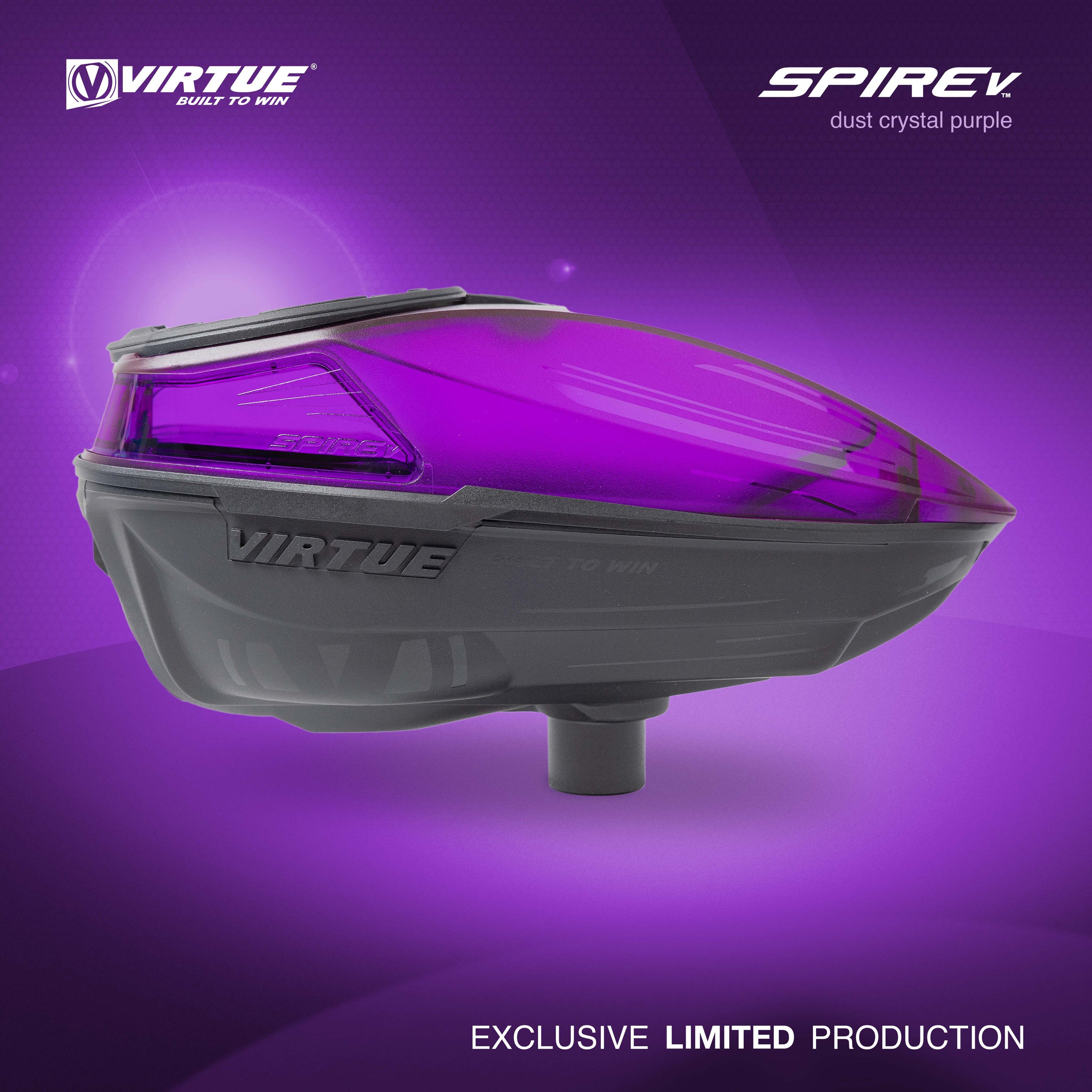 Virtue Spire 5 Paintball Loader- LE Dust Crystal Purple Black