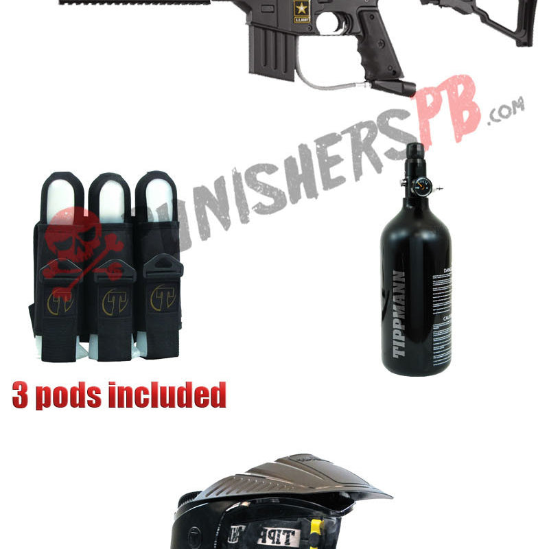 Tippmann Project Salvo Complete Paintball Gun Package