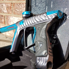 Used DLX HK Army Ripper Luxe X Paintball Gun - Dust Pewter / Teal
