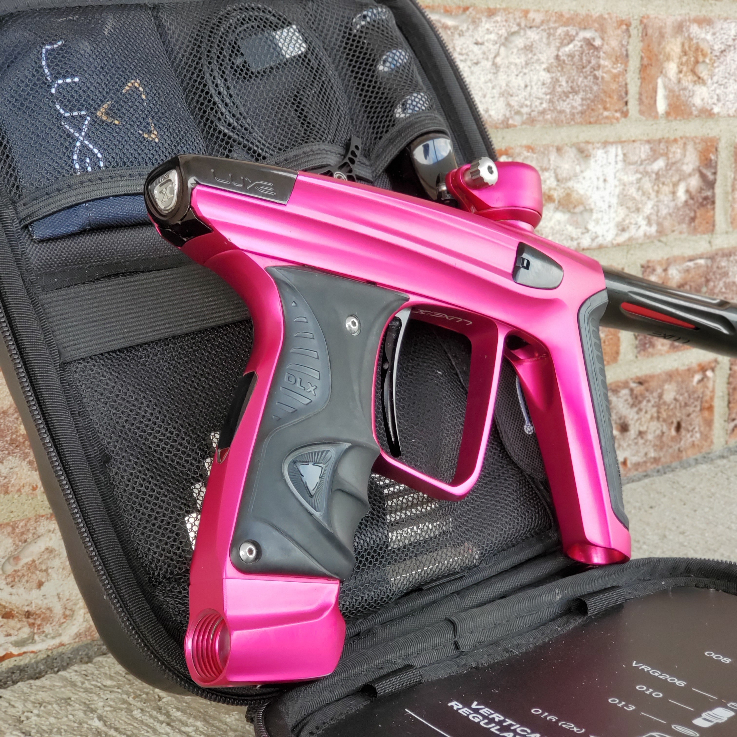 Used DLX Luxe X Paintball Gun - Dust Pink / Gloss Black