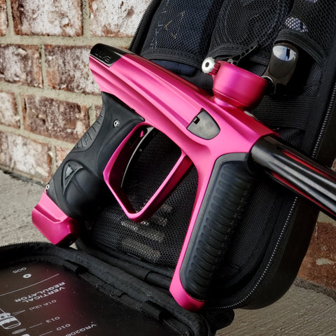 Used DLX Luxe X Paintball Gun - Dust Pink / Gloss Black