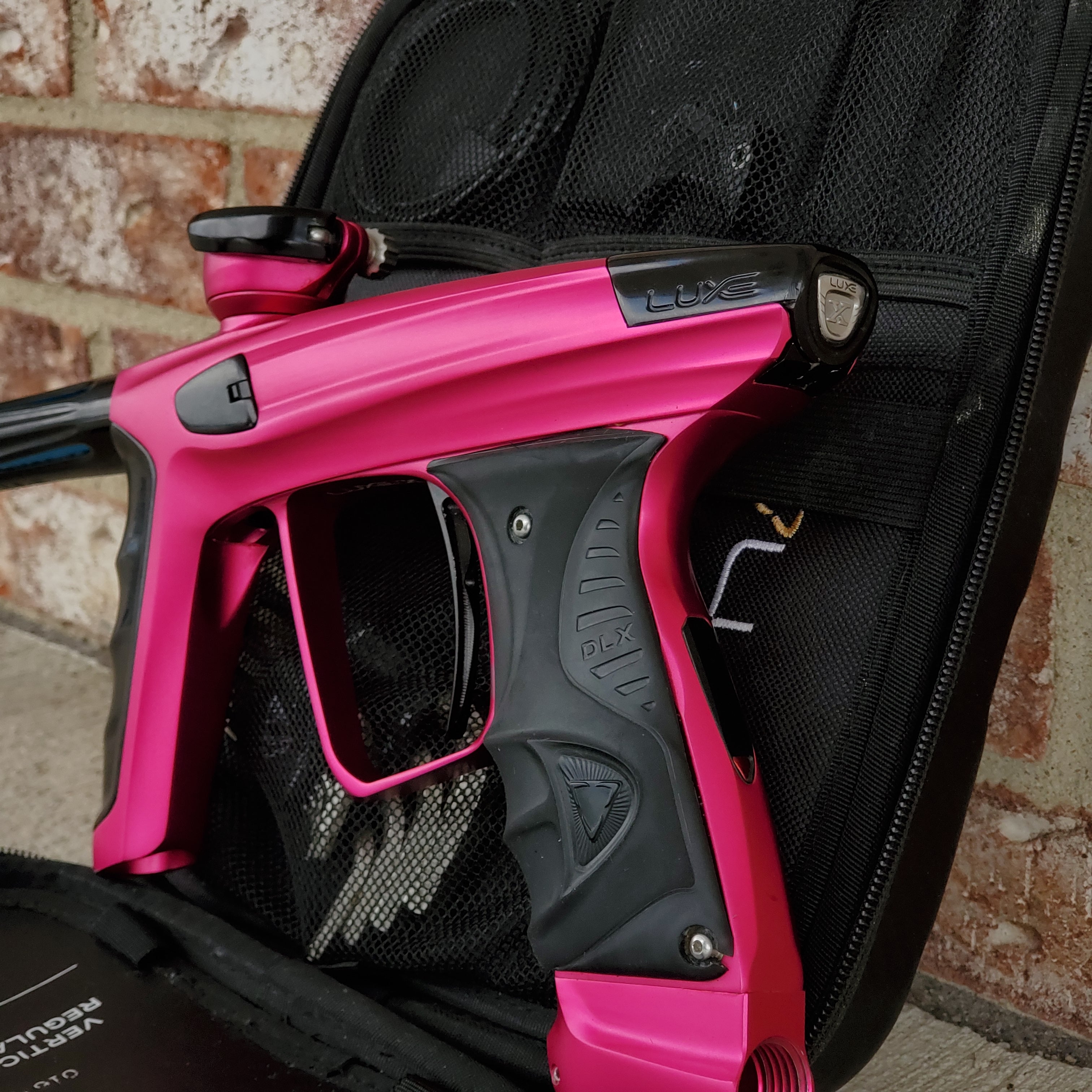 Used DLX Luxe X Paintball Gun - Dust Pink / Gloss Black