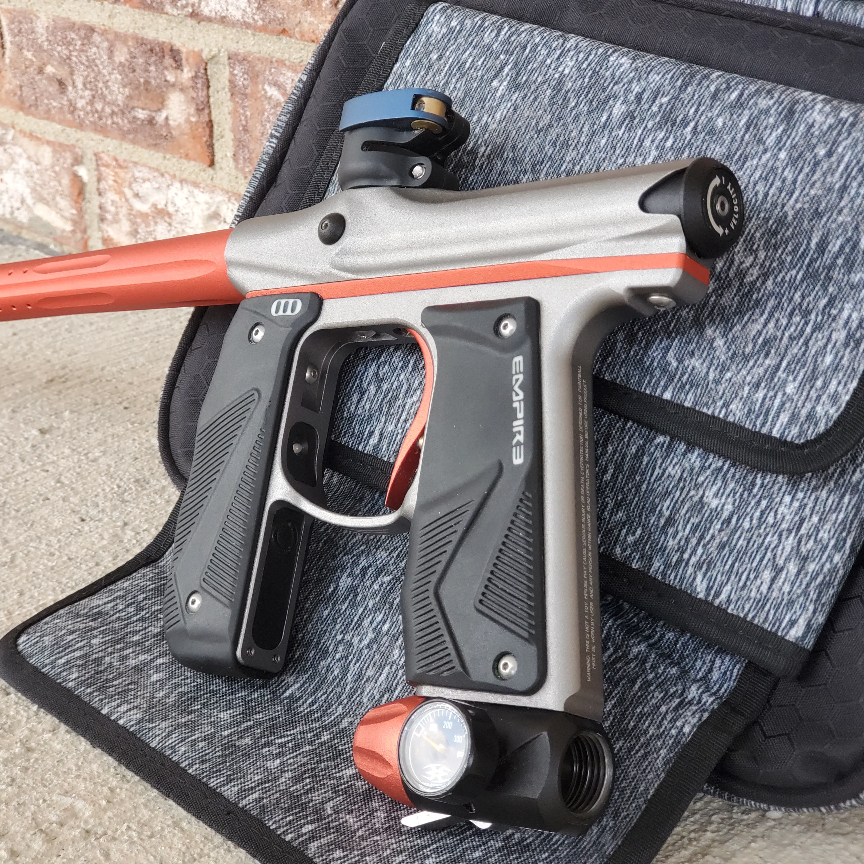 Used Empire Mini GS Paintball Gun- Grey/Orange