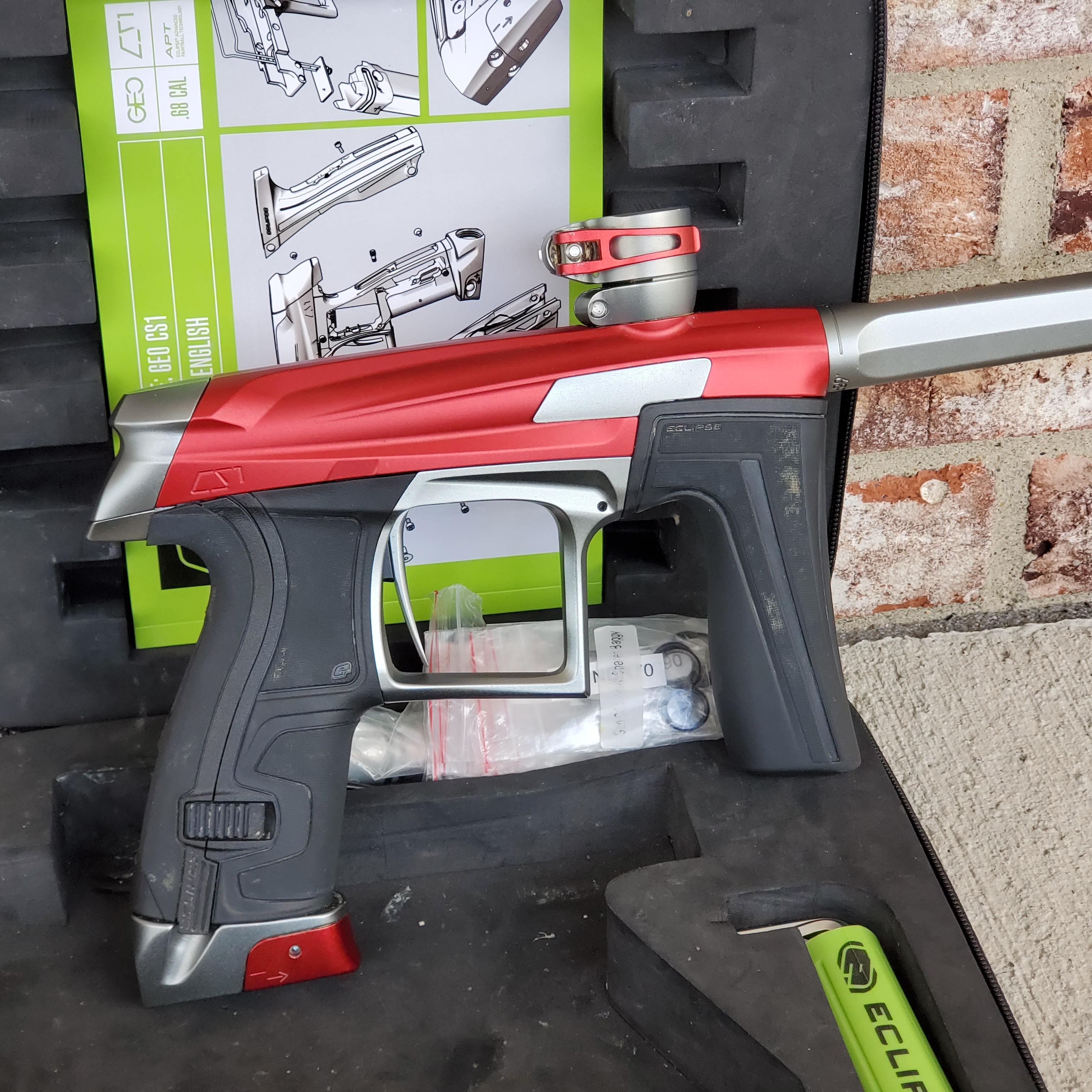 Used Planet Eclipse Cs1 Paintball Gun - Grey / Red