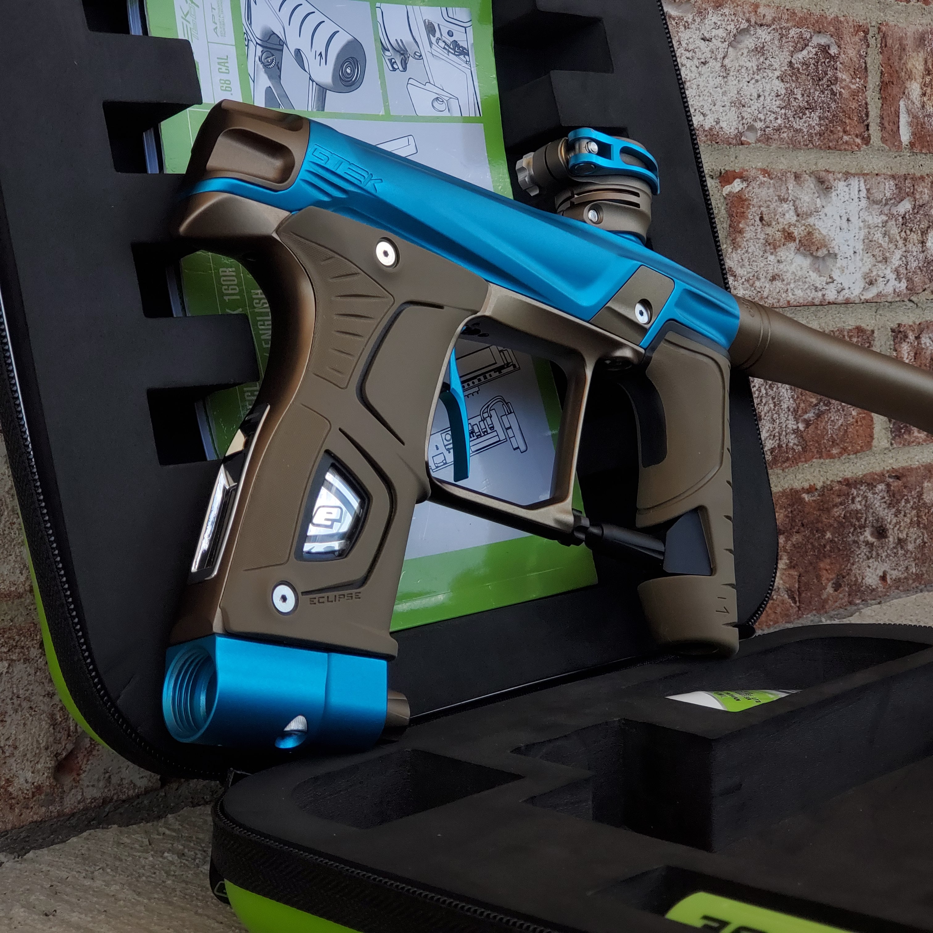 Planet Eclipse Gtek 160R Paintball Gun - Teal / Bronze