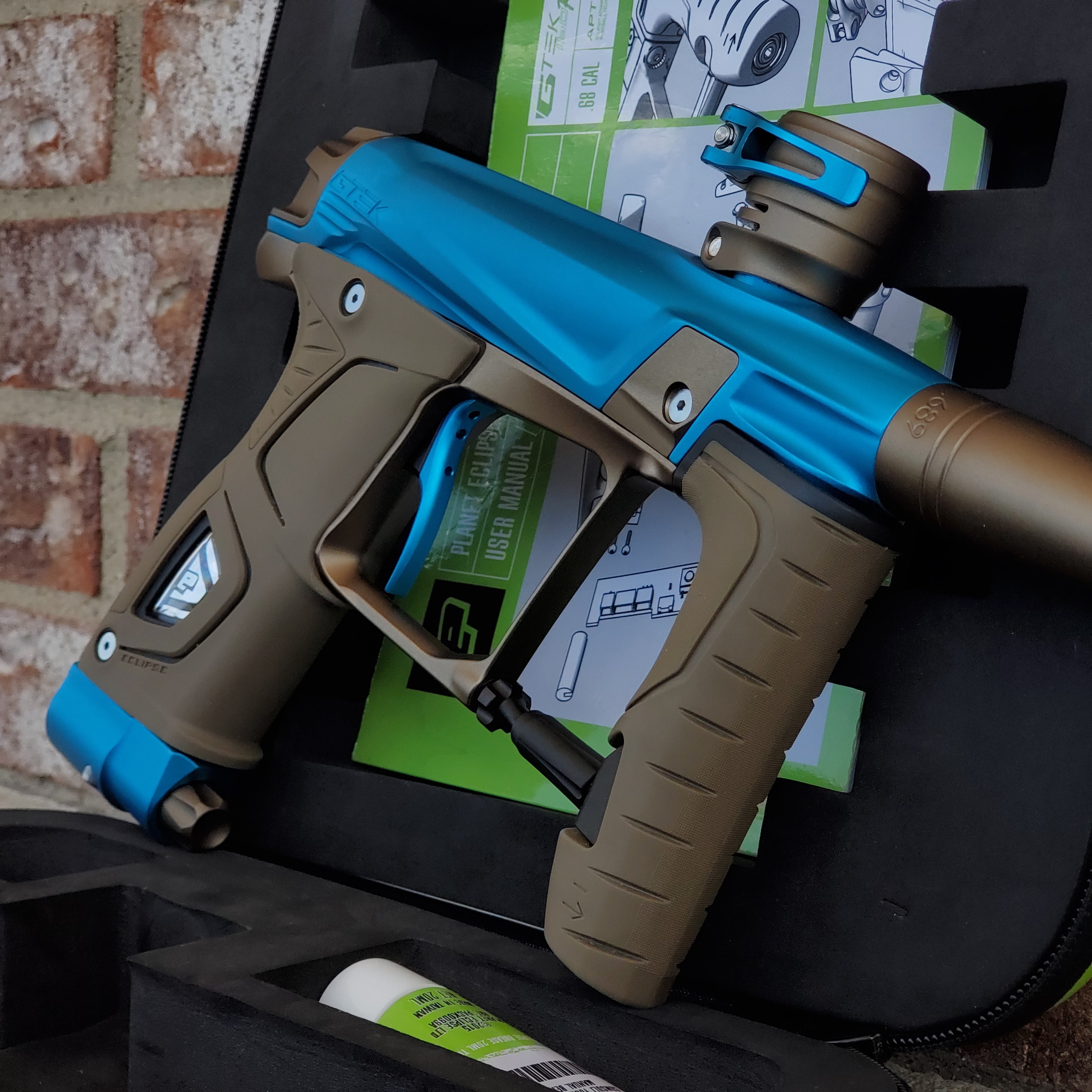 Planet Eclipse Gtek 160R Paintball Gun - Teal / Bronze