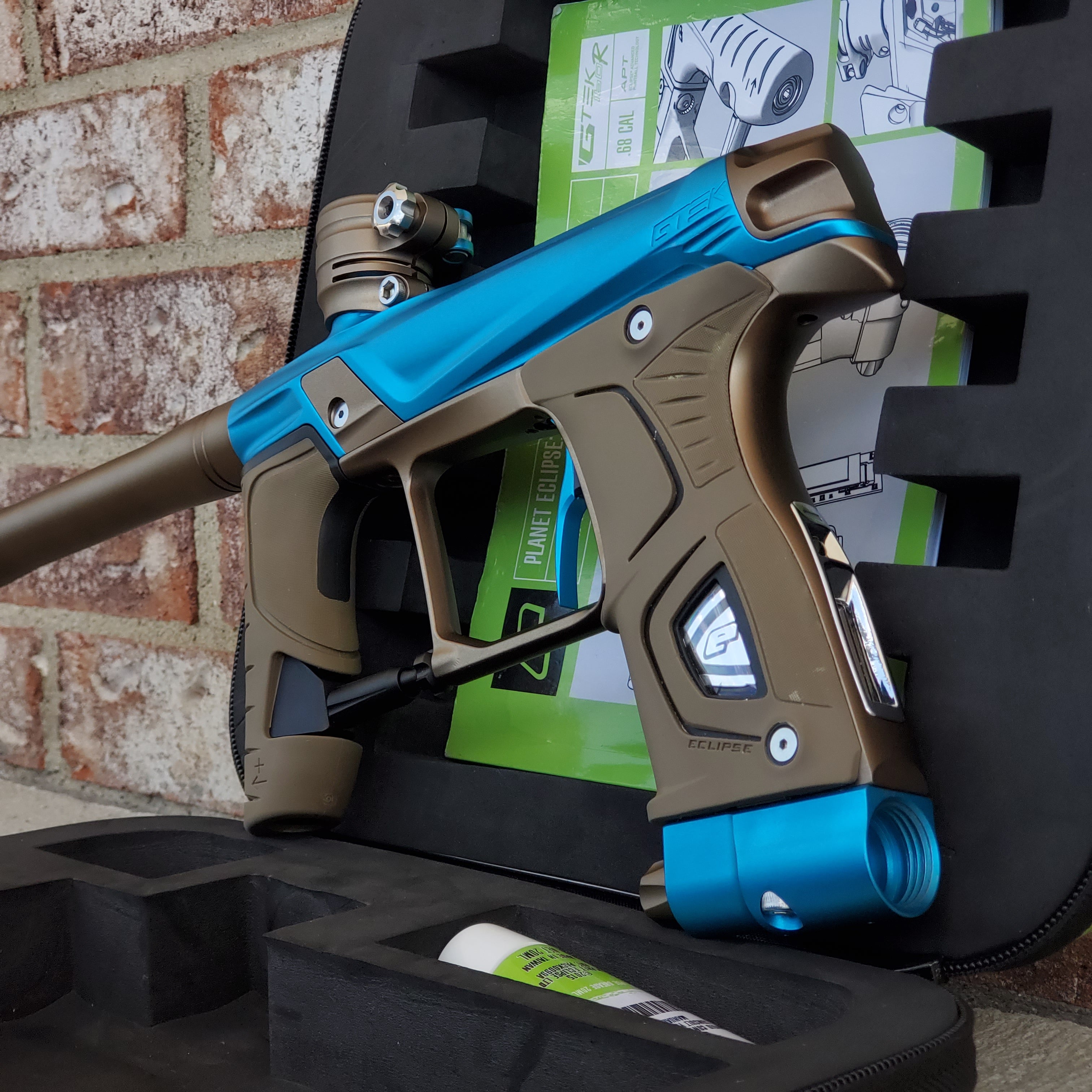 Planet Eclipse Gtek 160R Paintball Gun - Teal / Bronze