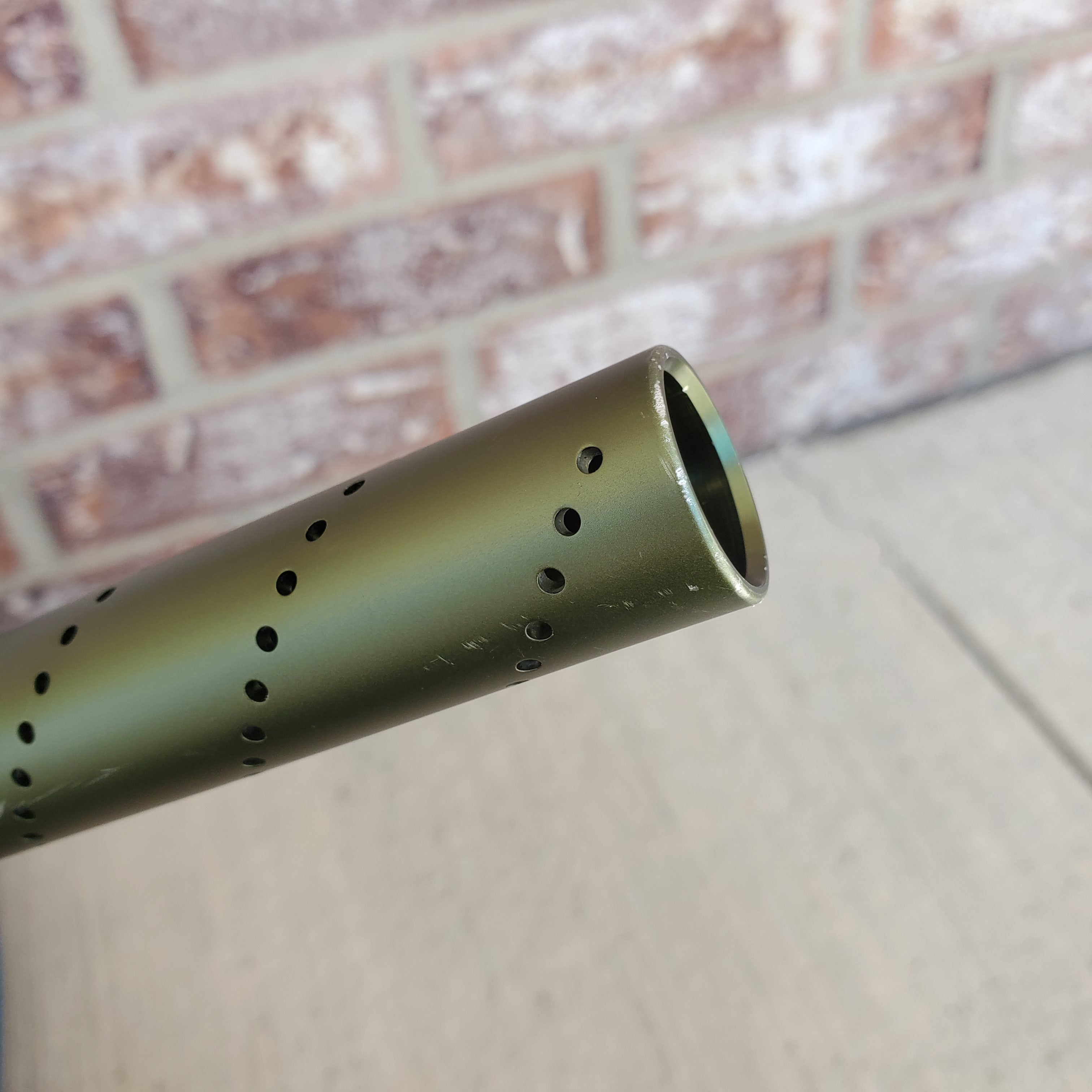 Used Shocker XLS CVO Paintball Gun Olive Punishers Paintball