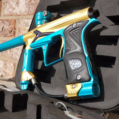 Used Planet Eclipse Geo 3 Paintball Gun Gold / Teal