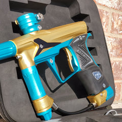 Used Planet Eclipse Geo 3 Paintball Gun Gold / Teal