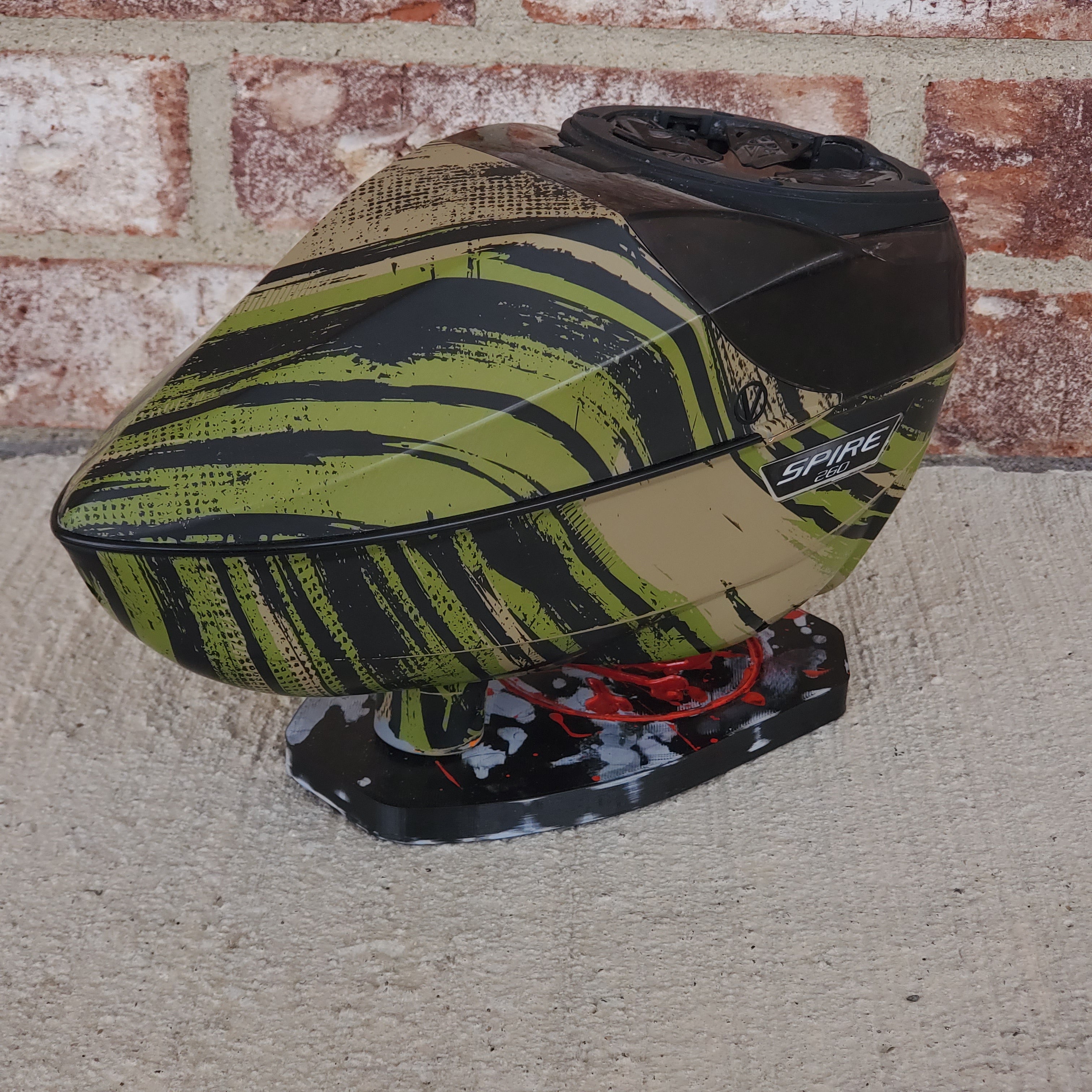 Used Virtue Spire 260 Paintball Loader - Tiger Stripe