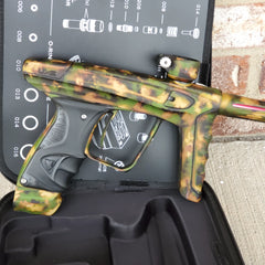 Used DLX Luxe X Paintball Gun - Acid Wash Forest Camo
