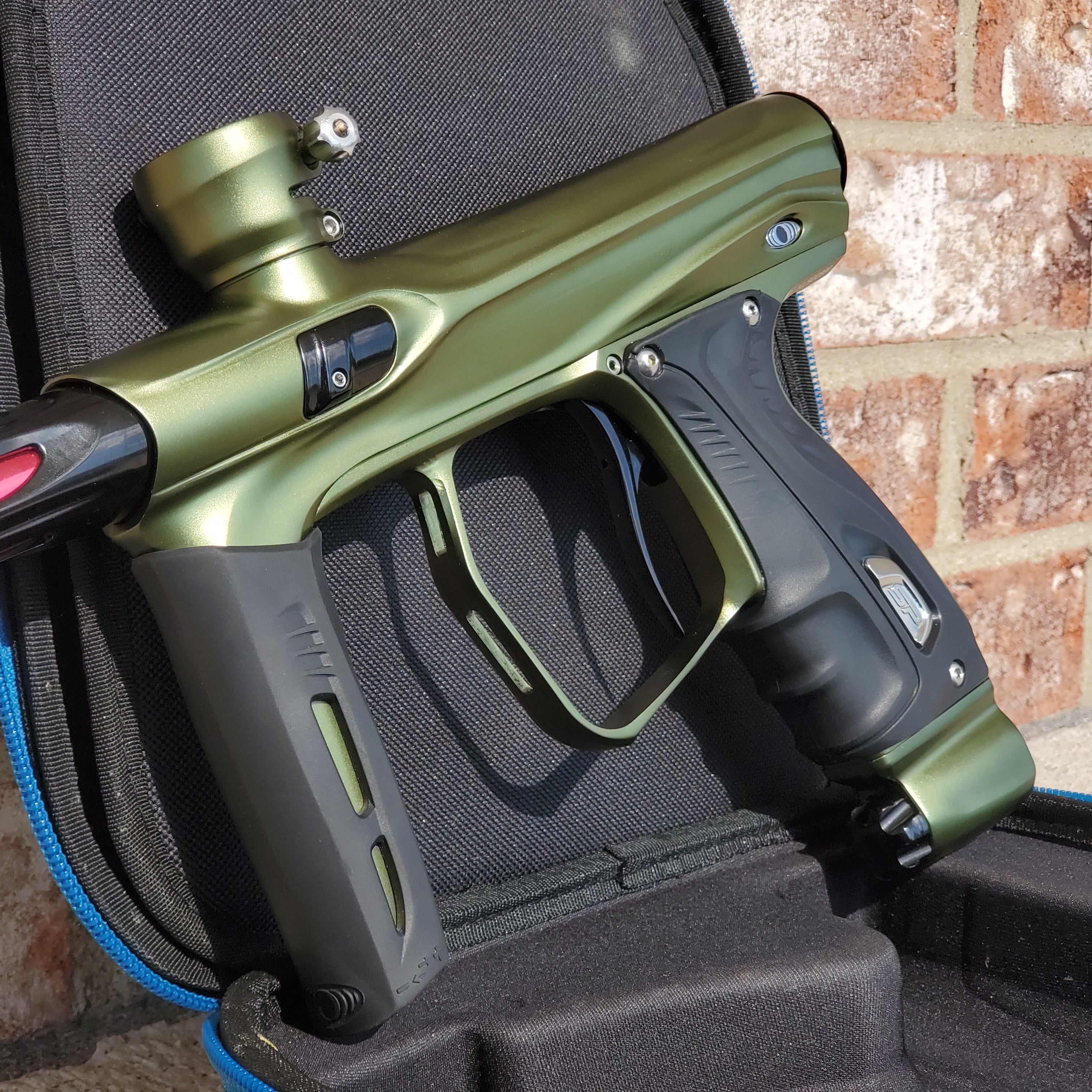 Used Shocker XLS Paintball Gun - Olive