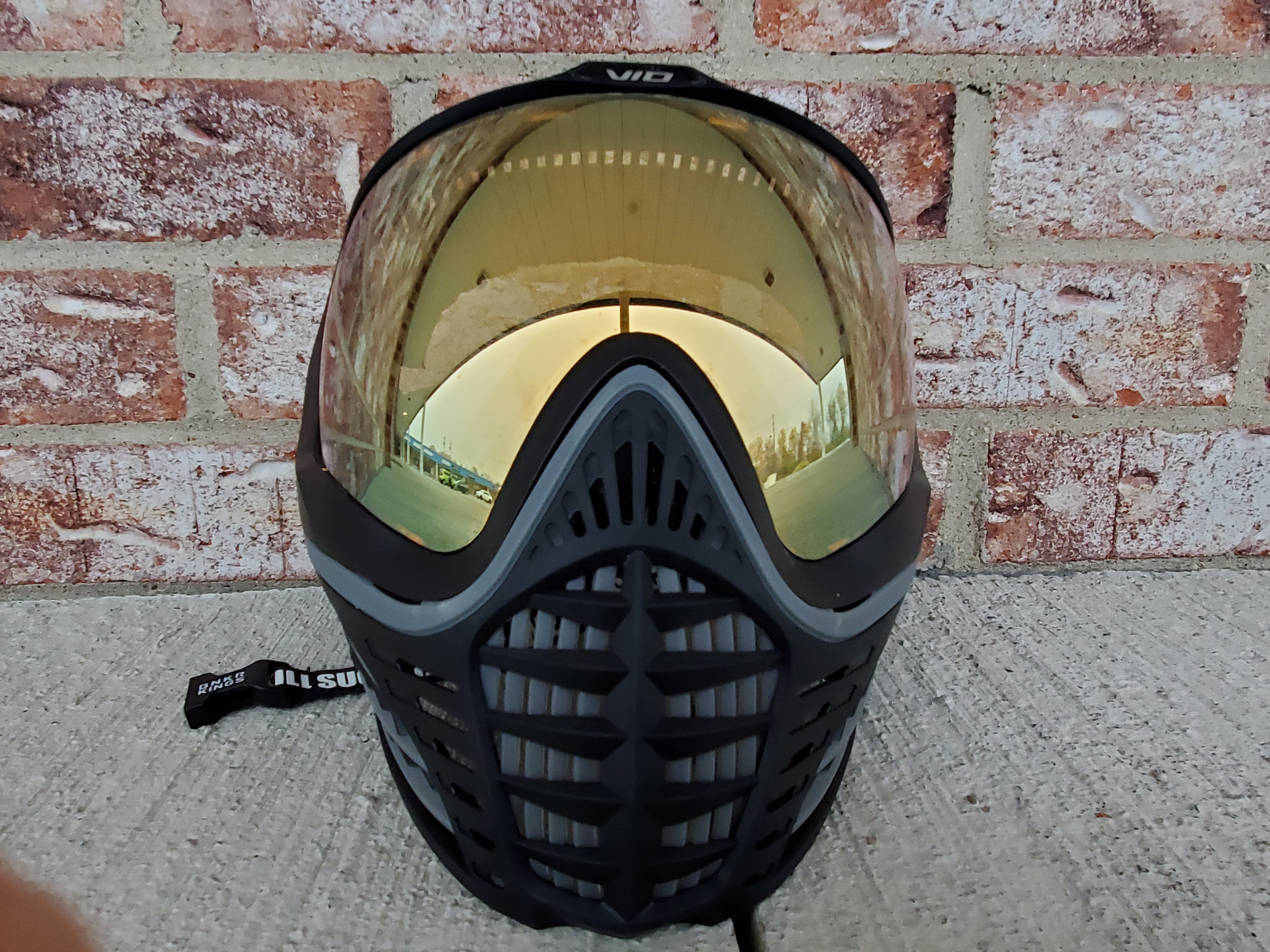 Used Virtue Vio Contour 2 Paintball Mask- Black / Grey