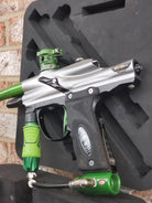 Used Planet Eclipse Etek Paintball Gun - Silver / Green