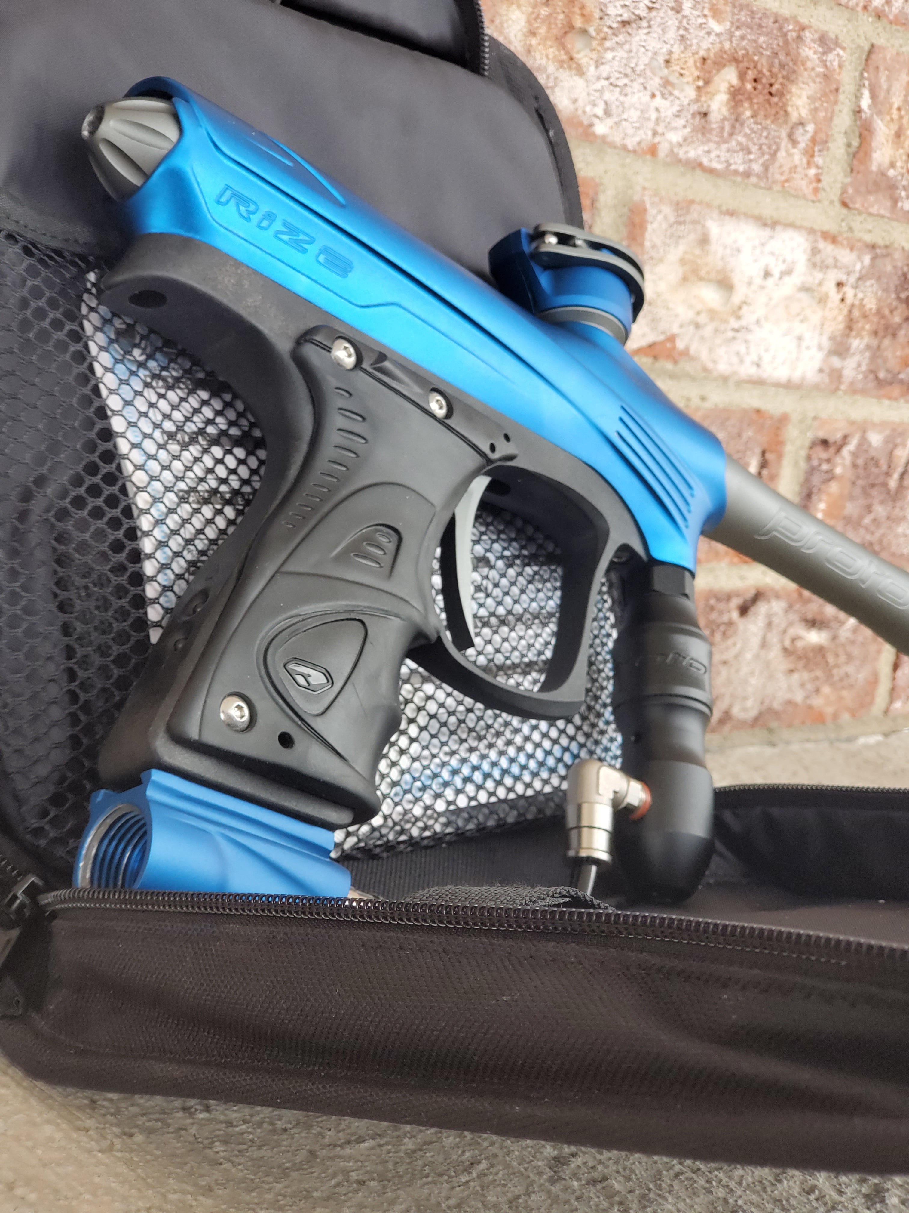 Used Dye Rize Maxxed Paintball Gun - Blue / Grey