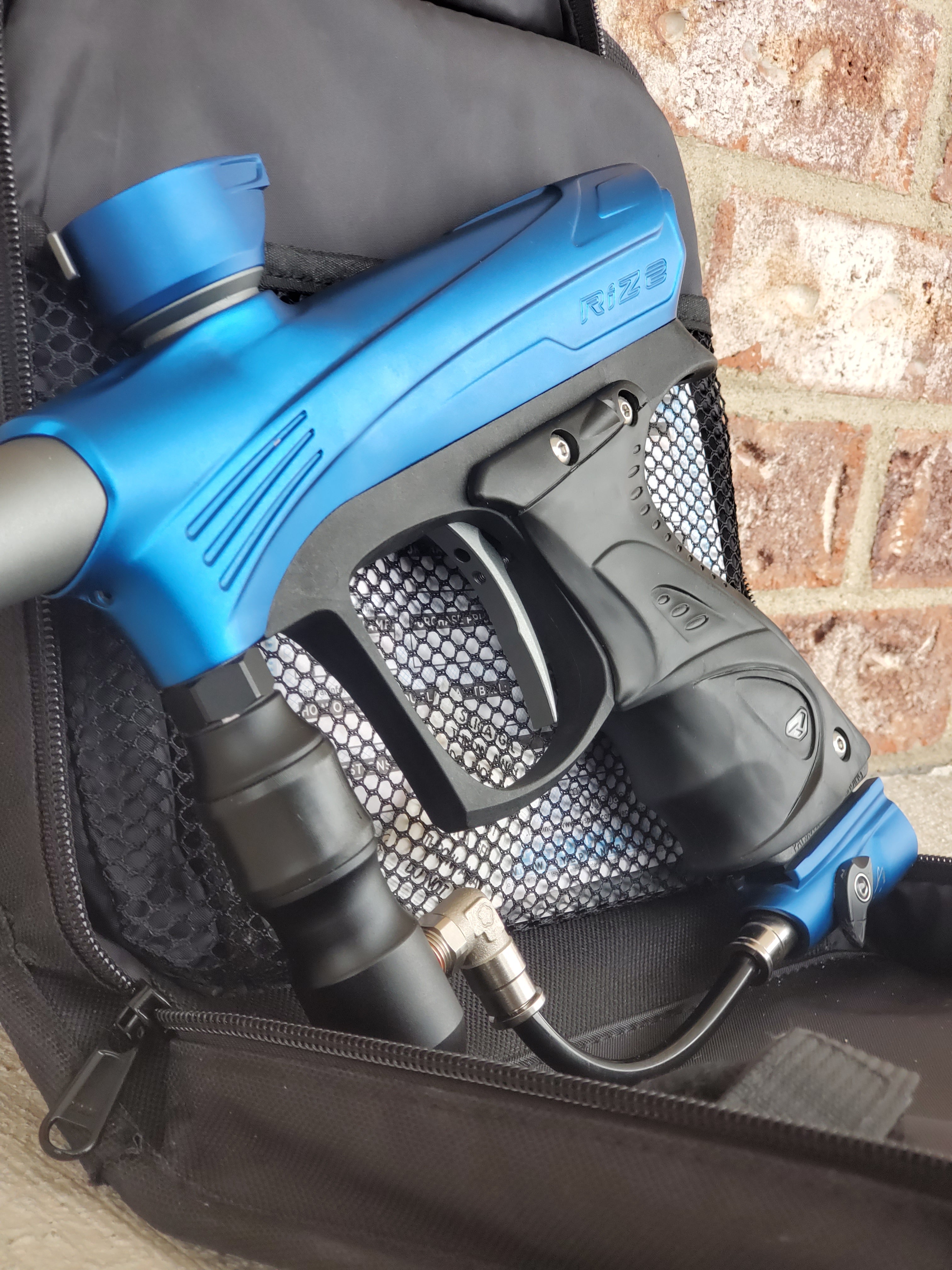 Used Dye Rize Maxxed Paintball Gun - Blue / Grey