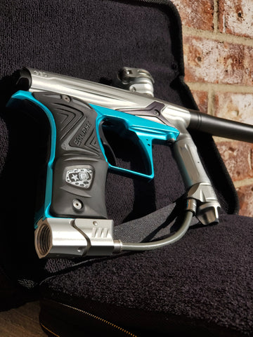 Used Planet Eclipse Geo 3 Paintball Gun - Grey / Black / Silver / Teal