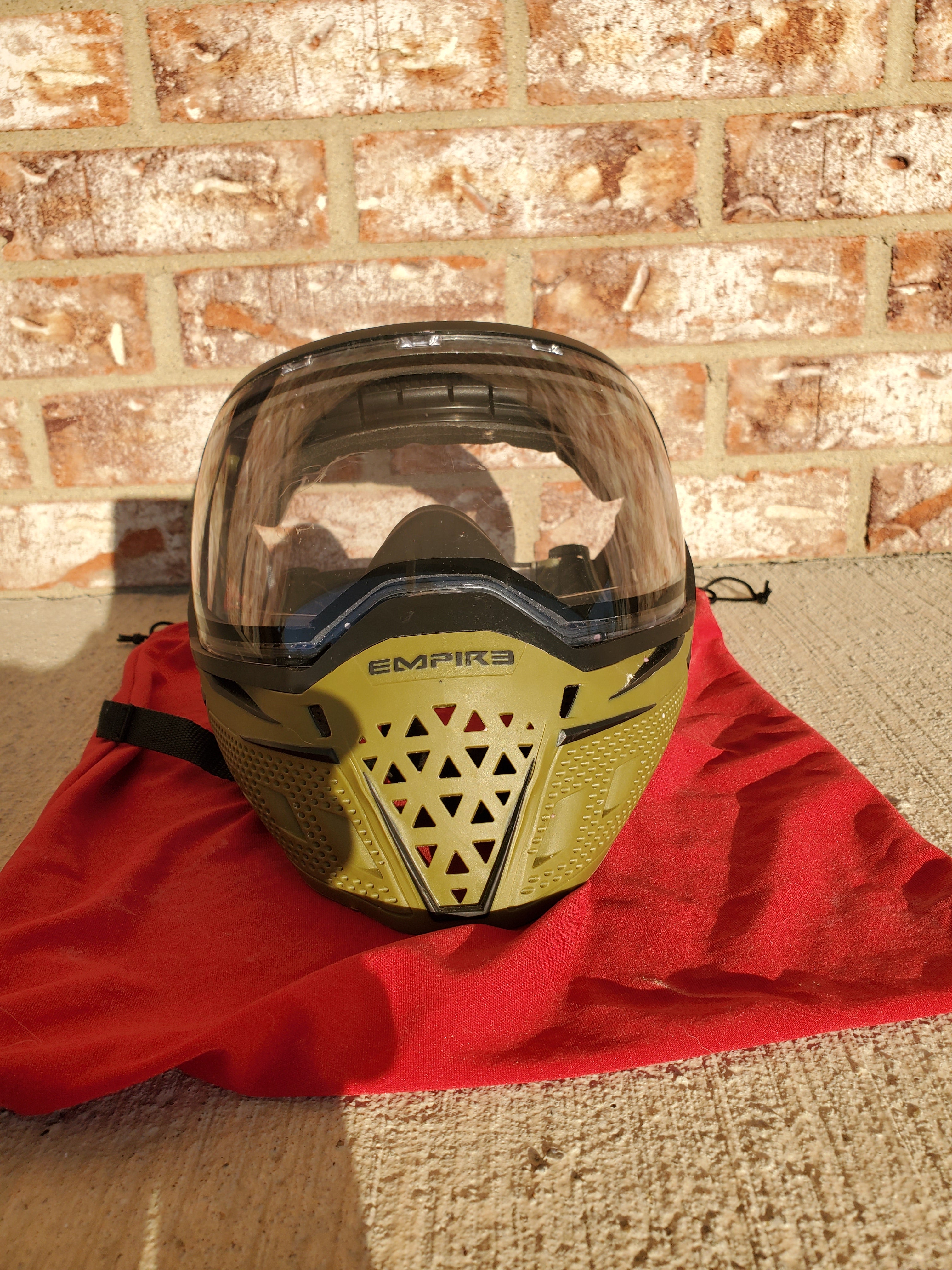 Used Empire EVS Paintball Mask - Olive