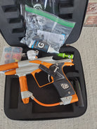 Used Planet Eclipse Ego 11 Paintball Marker- Dust White / Orange