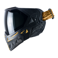 Empire EVS Paintball Mask - Black/Gold (Thermal Smoke & Clear Lens)