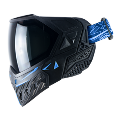 Empire EVS Paintball Mask - Black/Navy (Thermal Smoke & Clear Lens)