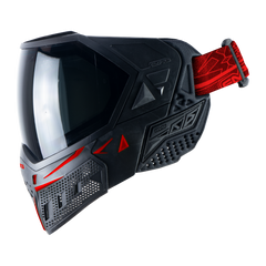 Empire EVS Paintball Mask - Black/Red (Thermal Smoke & Clear Lens)