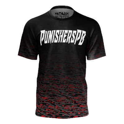 Punisherspb.com "Snakestripe Fade" Custom Tech Tee Dri Fit - Large