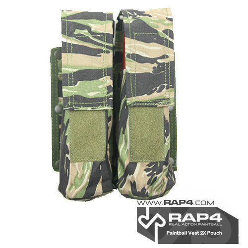 Double Pod Pouch for Strikeforce/Tactical Ten Vest Tiger Stripe