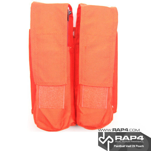 Double Pod Pouch for Strikeforce/Tactical Ten Vest Referee Orange