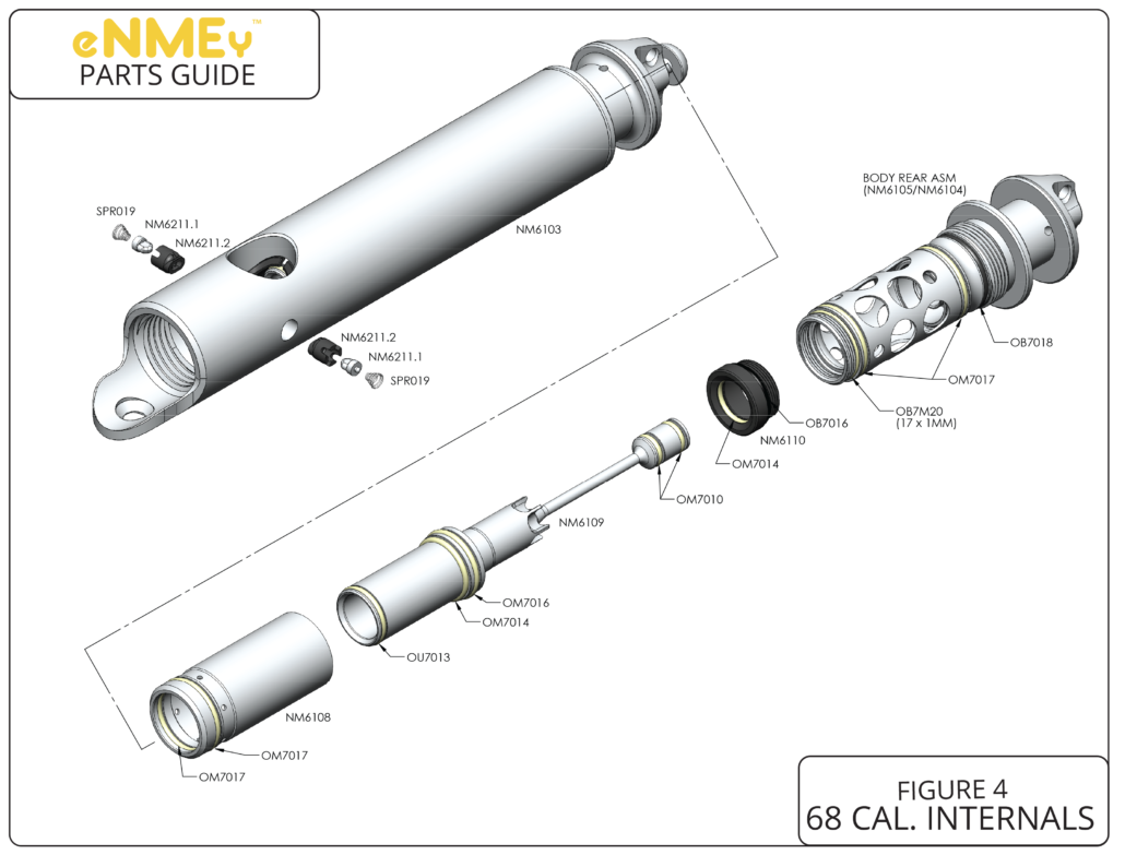 GOG eNMEy .68 Cal Internals Complete Replacement Part List. Pick The Part You Need!