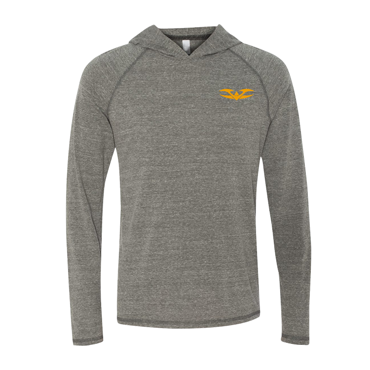 Hoody - Vathletic Lightweight - Gray/Orange - Punishers Paintball