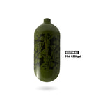 Infamous Hyperlight "SKULL AO SERIES" Paintball Tank BOTTLE ONLY - Olive/Olive - 90/4500 PSI