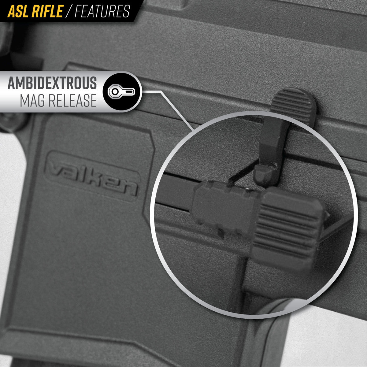 Valken ASL AEG Kilo Airsoft Rifle - Black