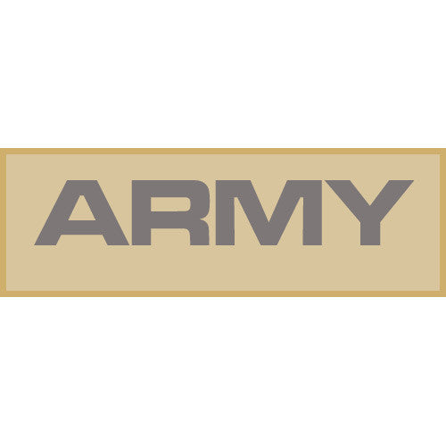 Army Patch Large (Tan)