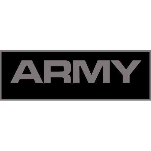 Army Patch Large (Black)