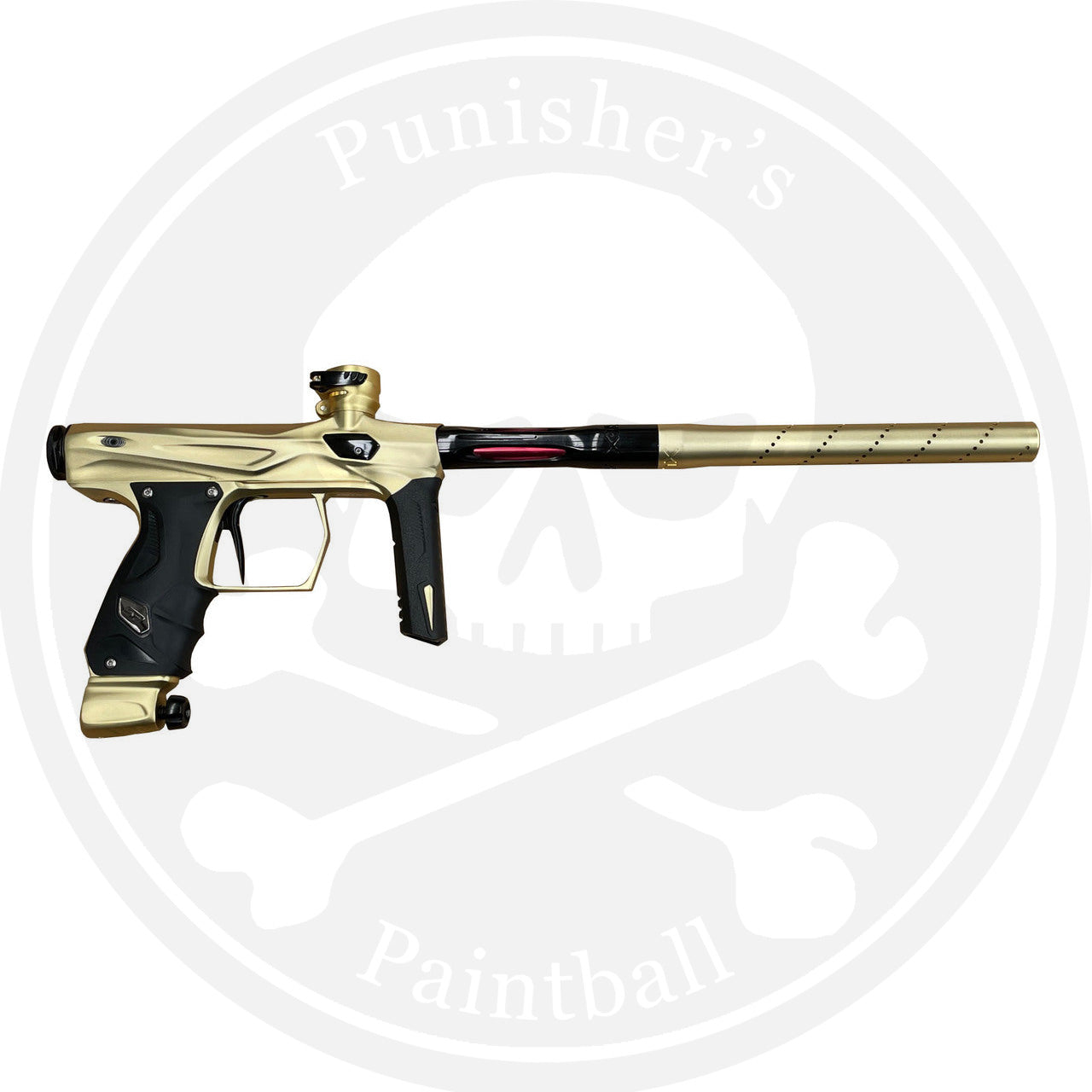 SP Shocker AMP Paintball Gun - Gold / Polished Black