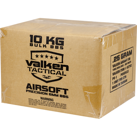 Valken Tactical 0.20g NON BIO Precision BB's 10kg Bulk Box - White