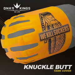BNKR Bunker Kings Knuckle Butt Paintball Tank Cover - WKS Grenade - Orange